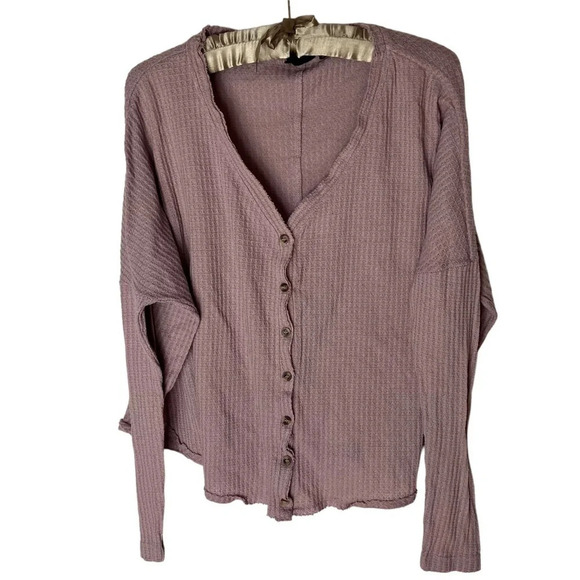 Urban Outfitters Out from‎ Under Jojo Waffle Knit Top Cardigan Small - Picture 3 of 8